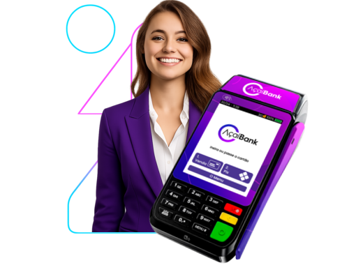 Mulher passando o cartão